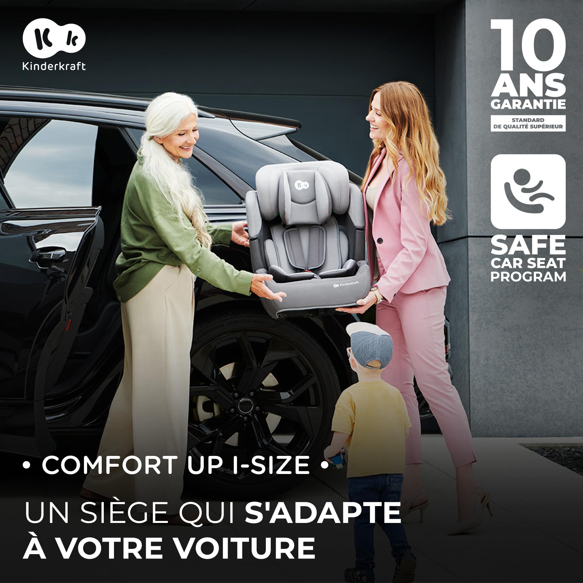 Kinderkraft siège Auto Comfort Up i-Size Noir
