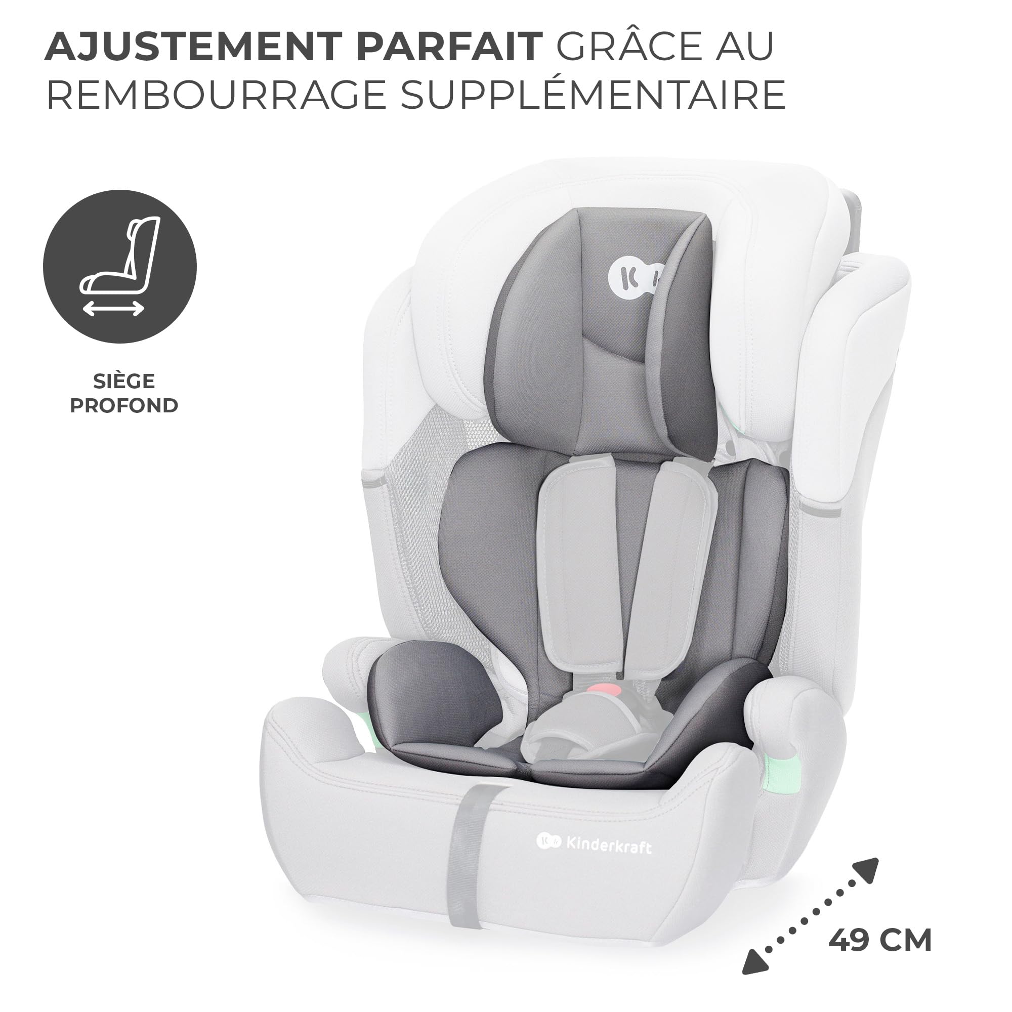 Kinderkraft siège Auto Comfort Up i-Size Noir
