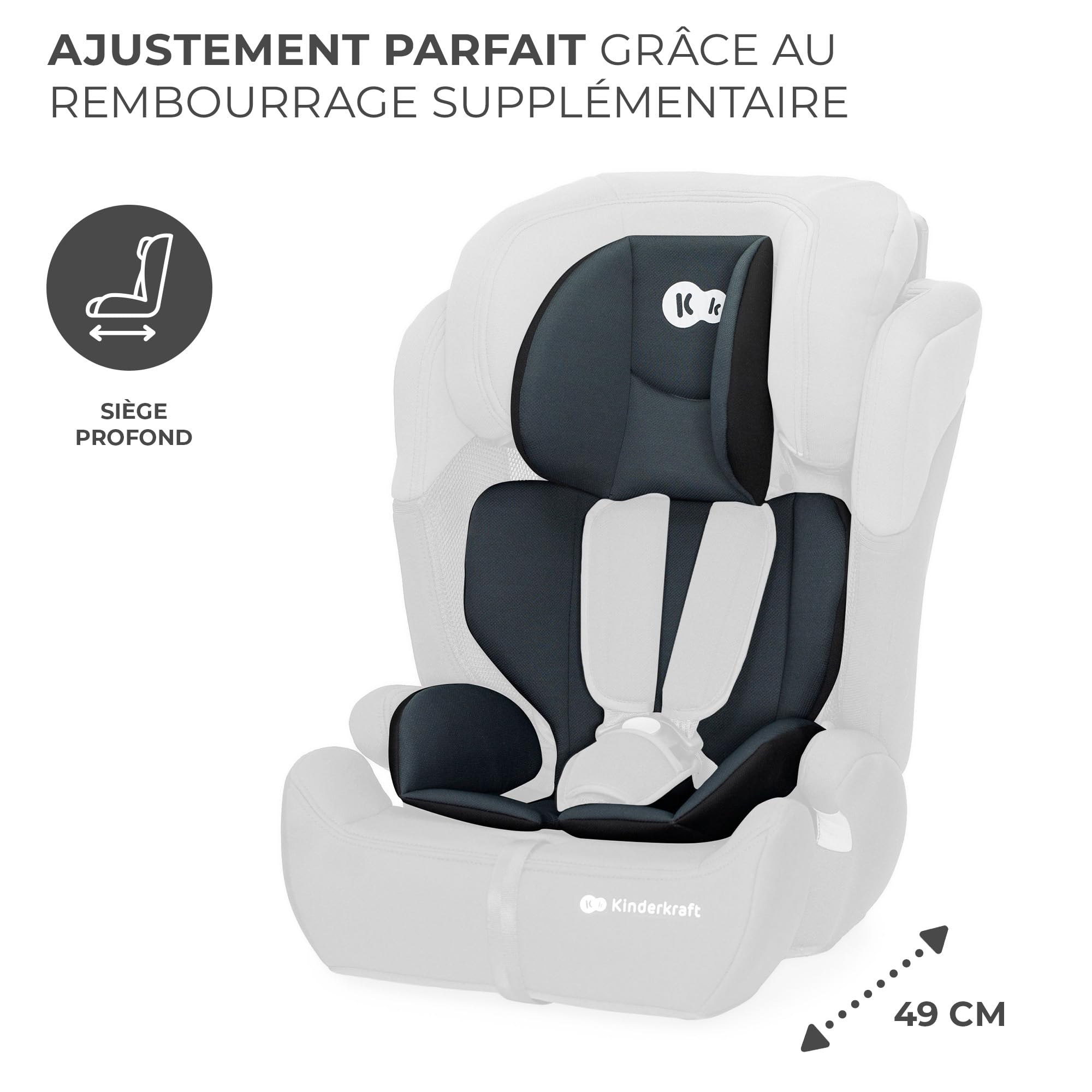 Kinderkraft siège Auto Comfort Up i-Size Noir